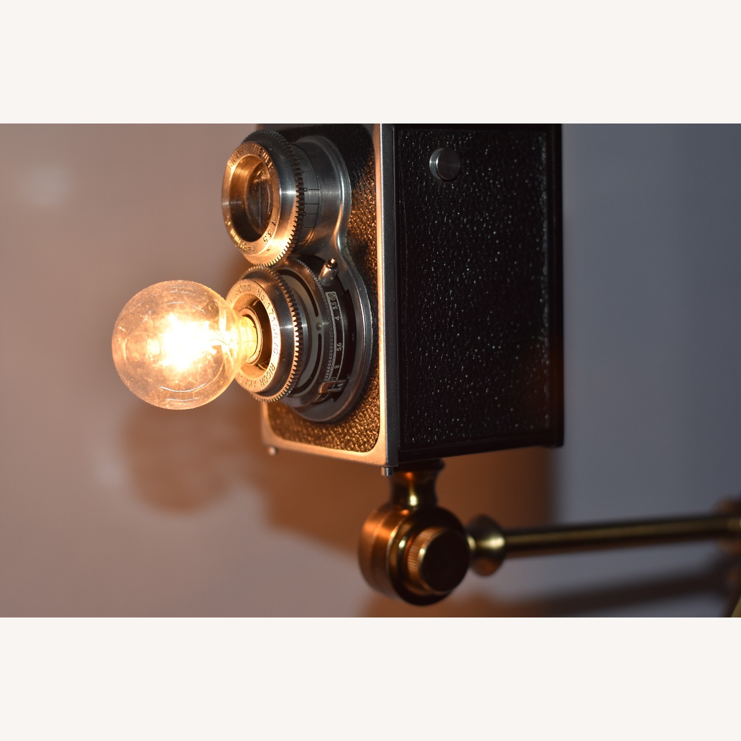 Vintage Ricohflex Camera Lamp - image-9