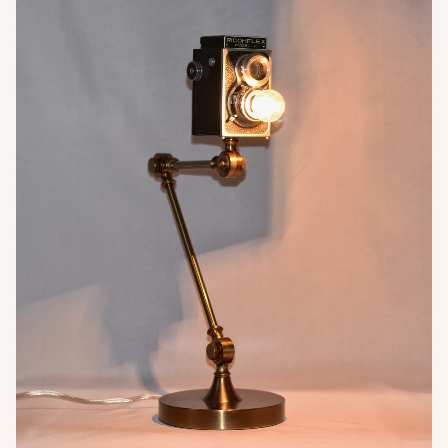 Vintage Ricohflex Camera Lamp - image-6