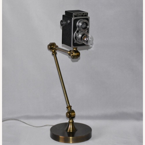 Used Vintage Ricohflex Camera Lamp for sale on AptDeco