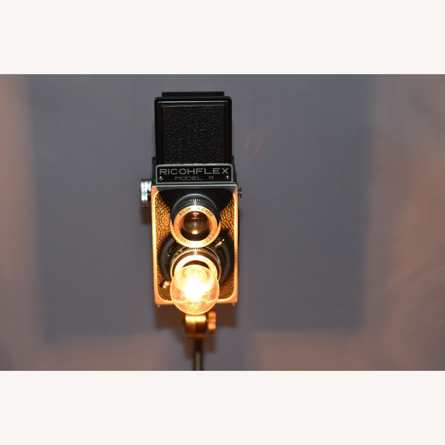 Vintage Ricohflex Camera Lamp - image-4