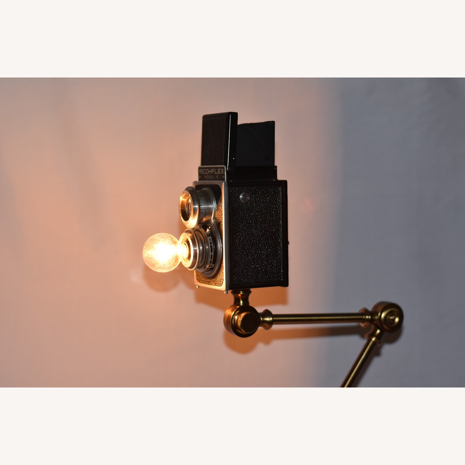 Vintage Ricohflex Camera Lamp - image-8