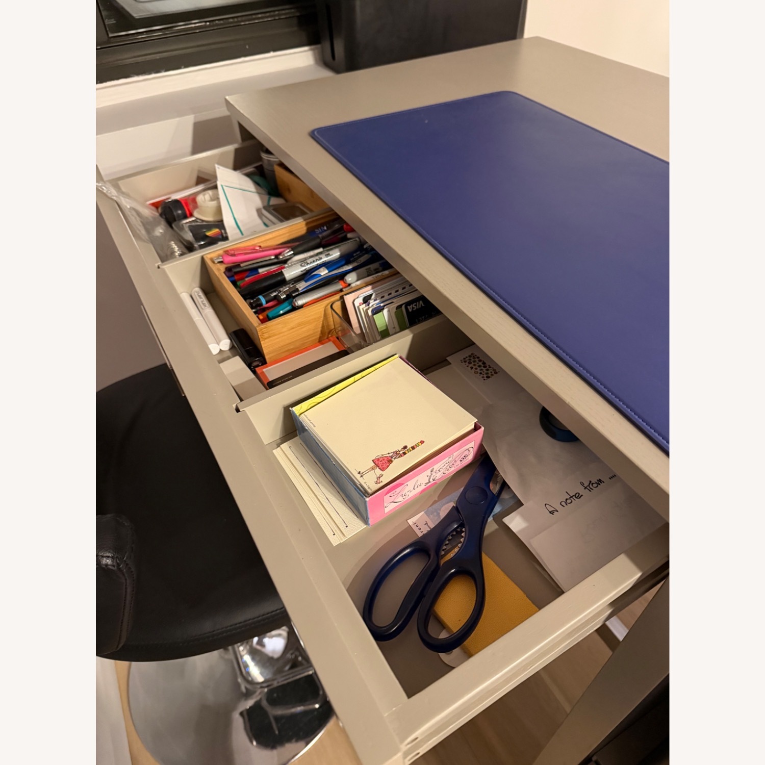 Crate and Barrel 36" Tall Desk - image-4