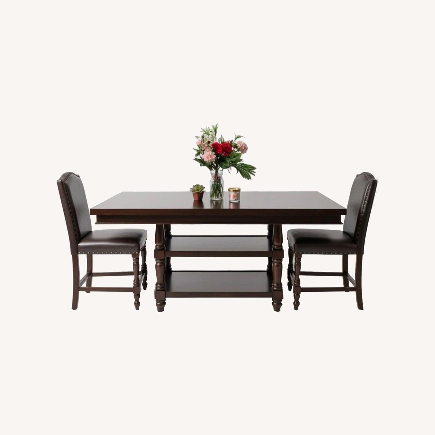 Ashley Solid Wood Dining Table with 6 Chairs - image-0