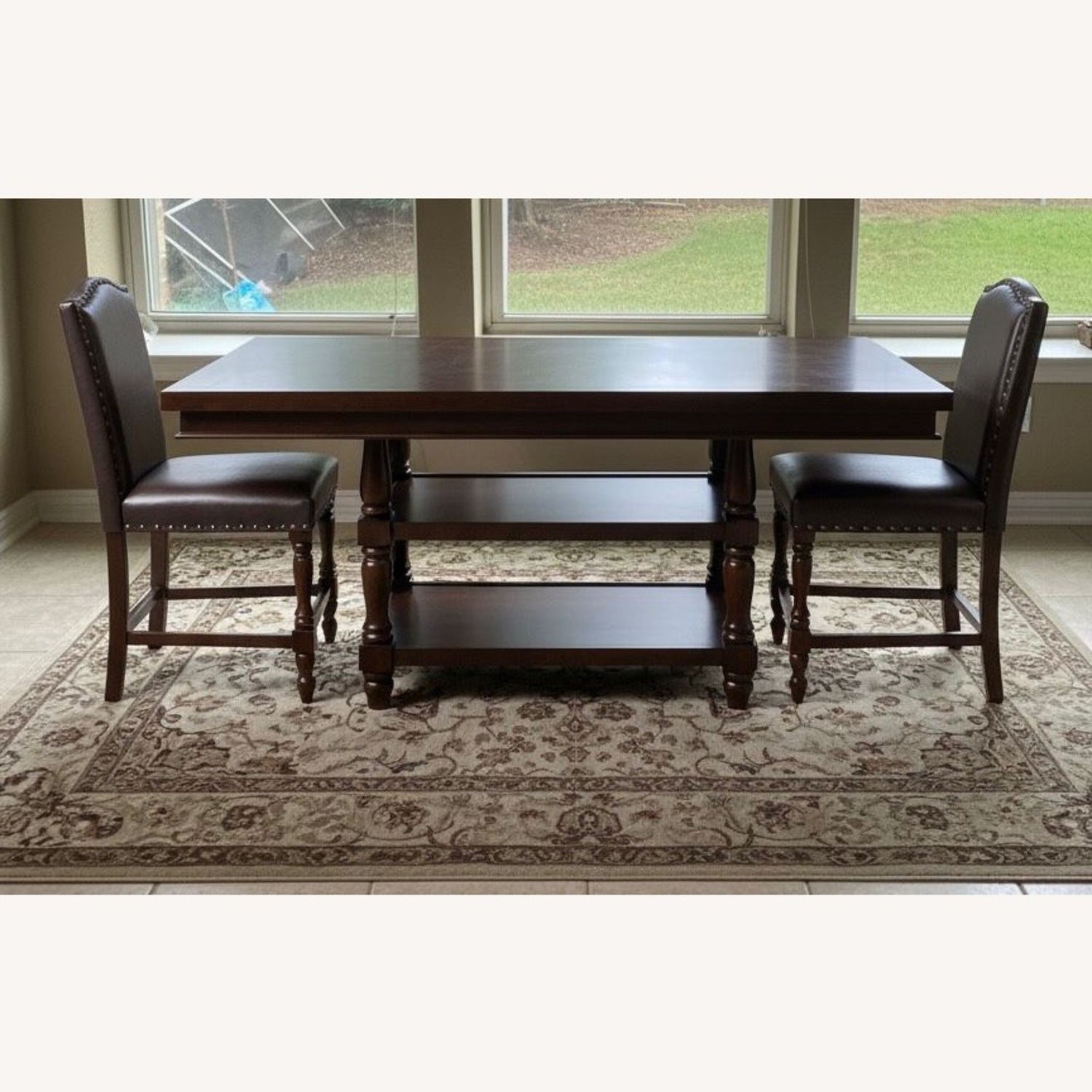 Ashley Solid Wood Dining Table with 6 Chairs - image-3