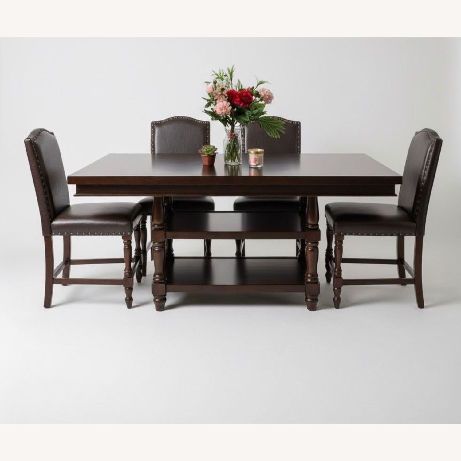 Ashley Solid Wood Dining Table with 6 Chairs - image-5