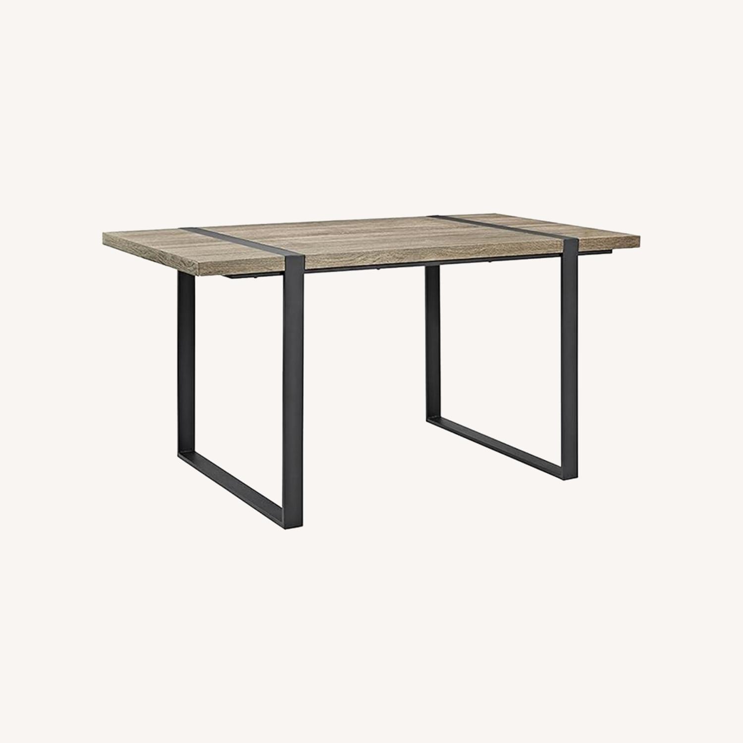 Walker Edison Dark Brown Wood Dining Table - image-0