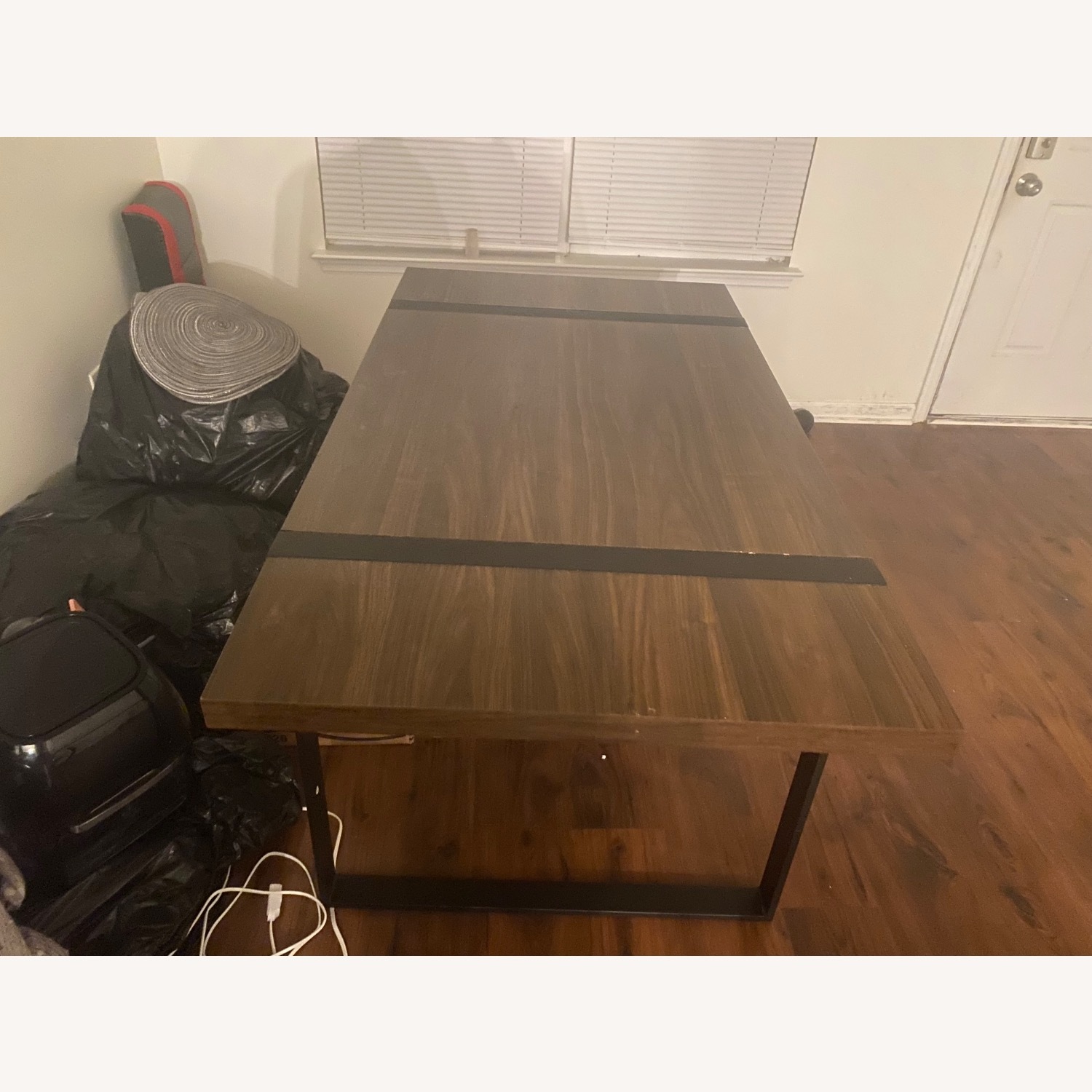 Walker Edison Dark Brown Wood Dining Table - image-3