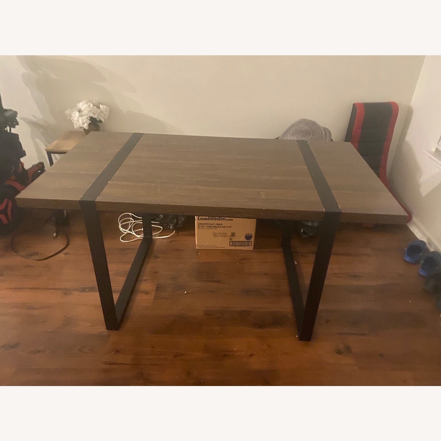 Walker Edison Dark Brown Wood Dining Table - image-1