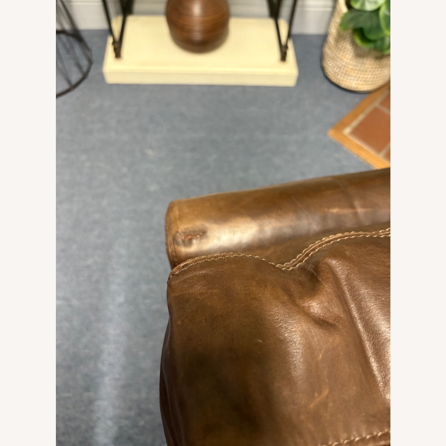 Restoration Hardware Maxwell Leather Sectional - image-8