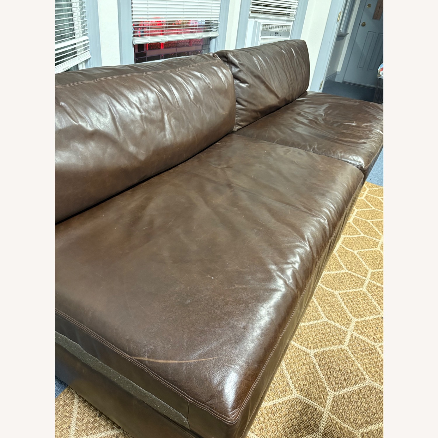 Restoration Hardware Maxwell Leather Sectional - image-6