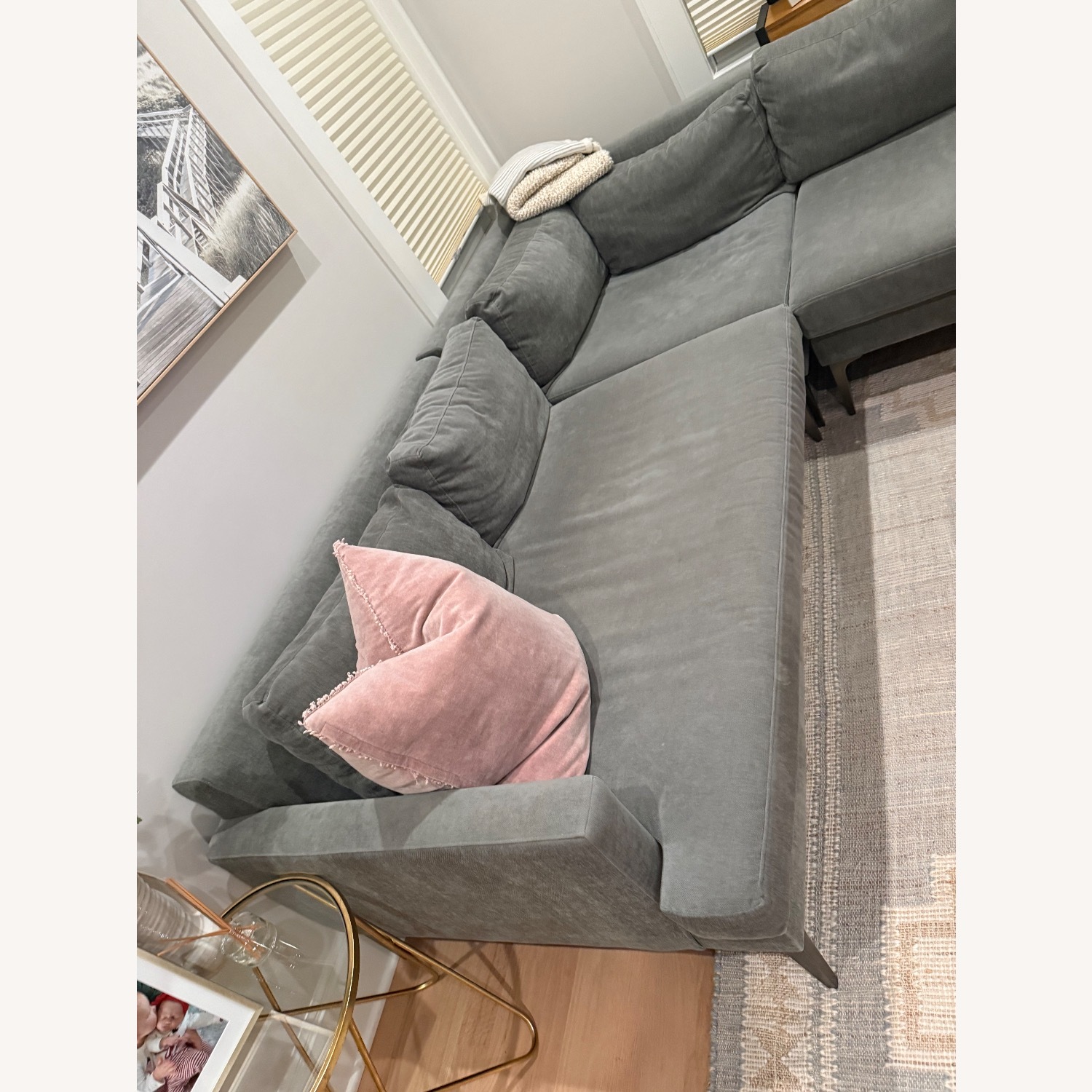 West Elm Andes Light Gray 3+ Piece Sectional - image-10