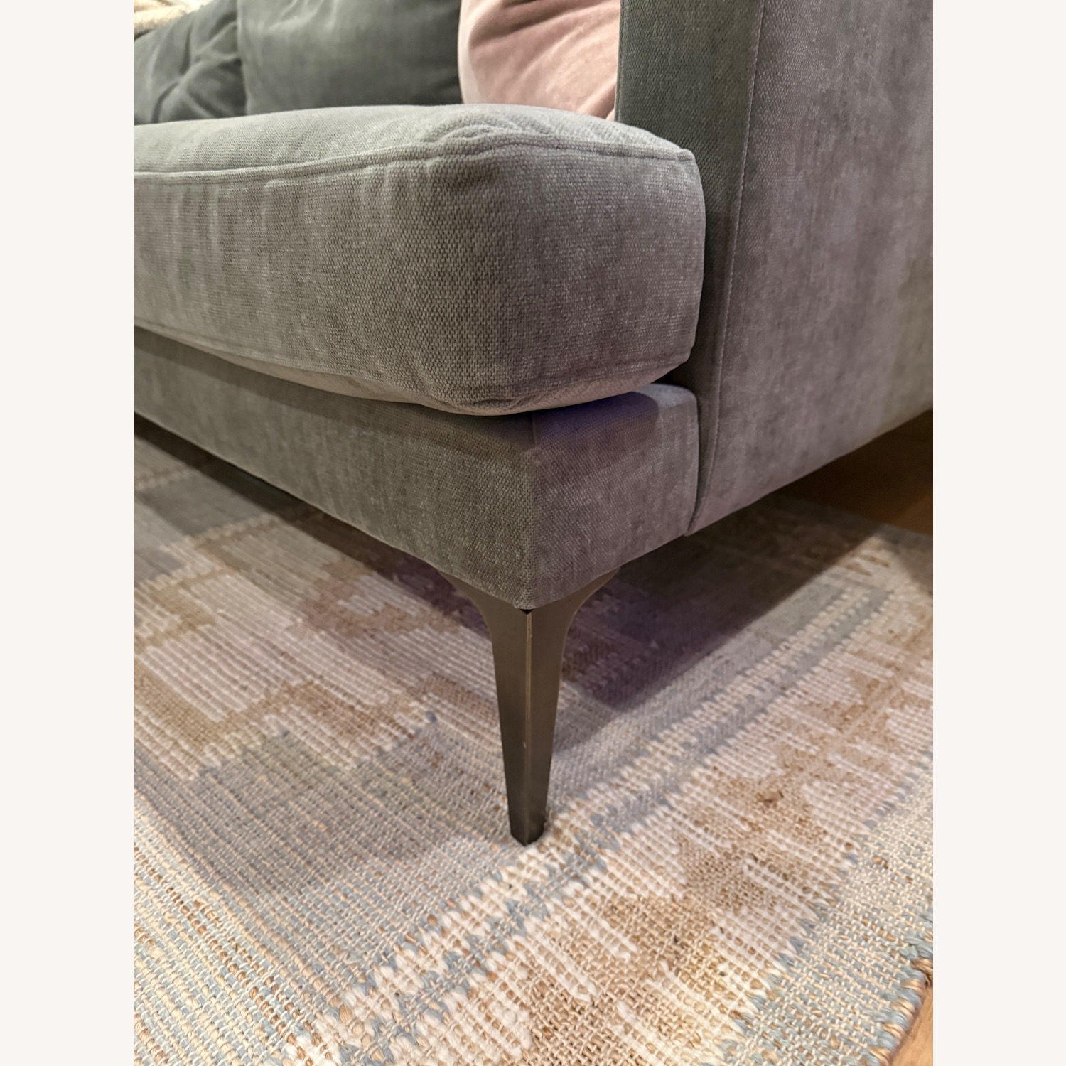 West Elm Andes Light Gray 3+ Piece Sectional - image-4