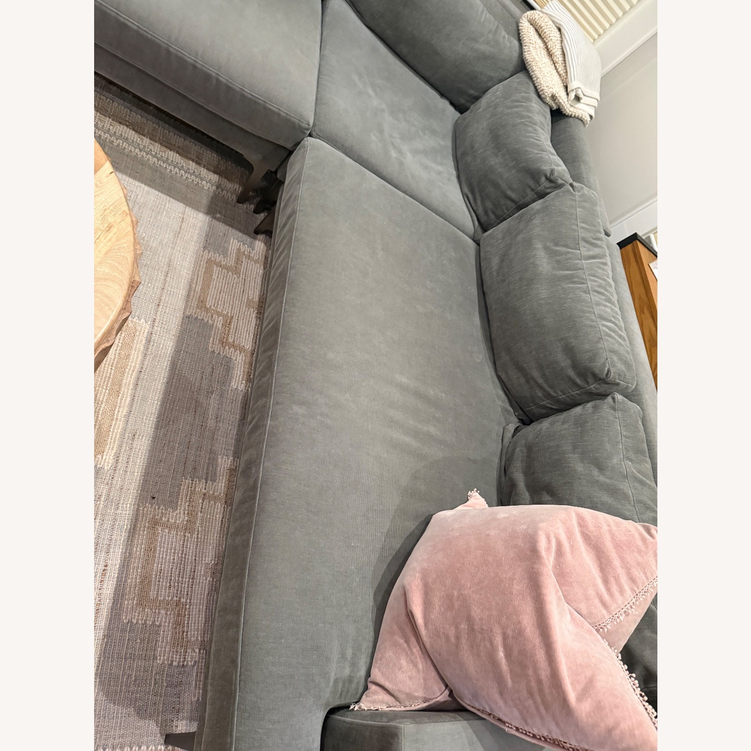 West Elm Andes Light Gray 3+ Piece Sectional - image-8