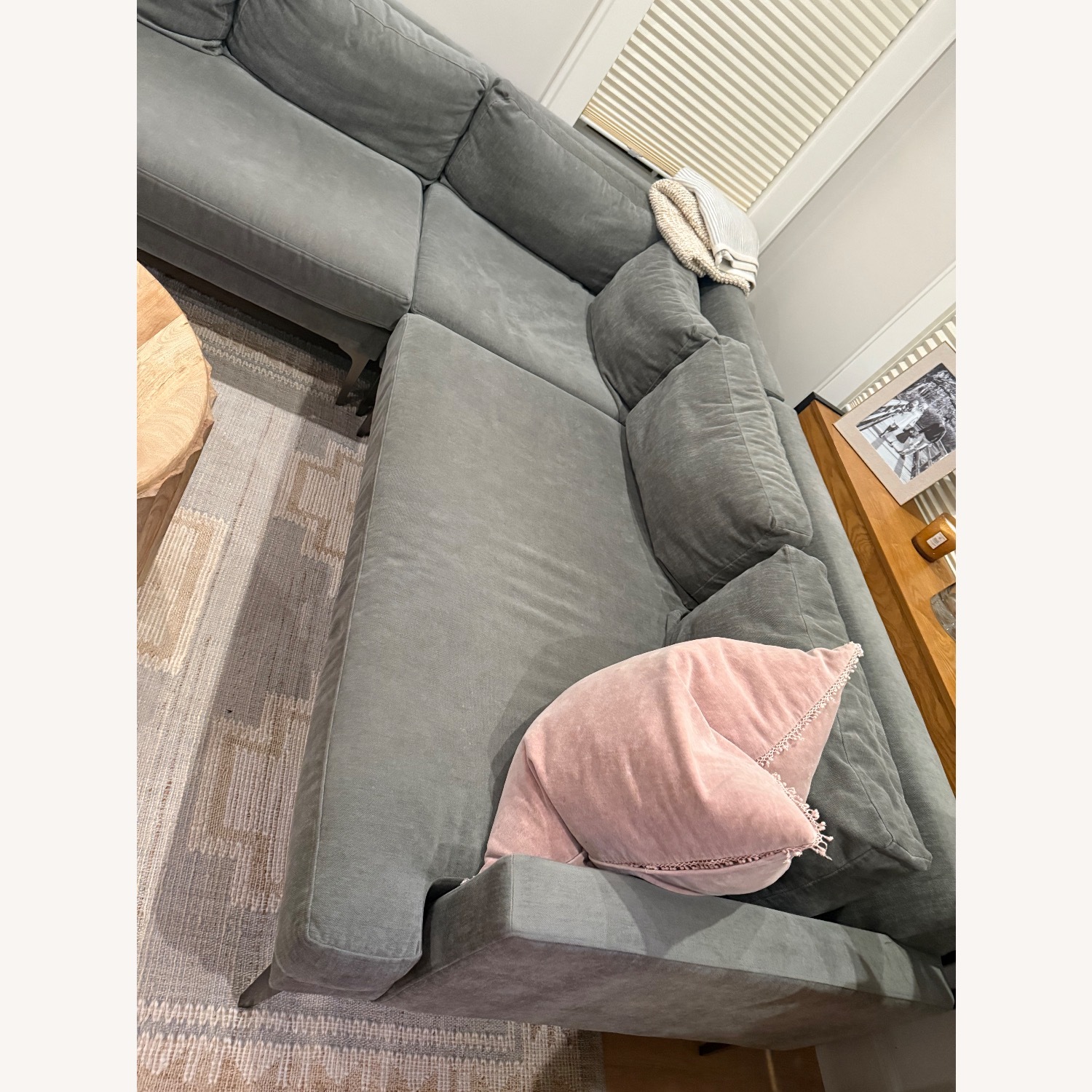 West Elm Andes Light Gray 3+ Piece Sectional - image-9