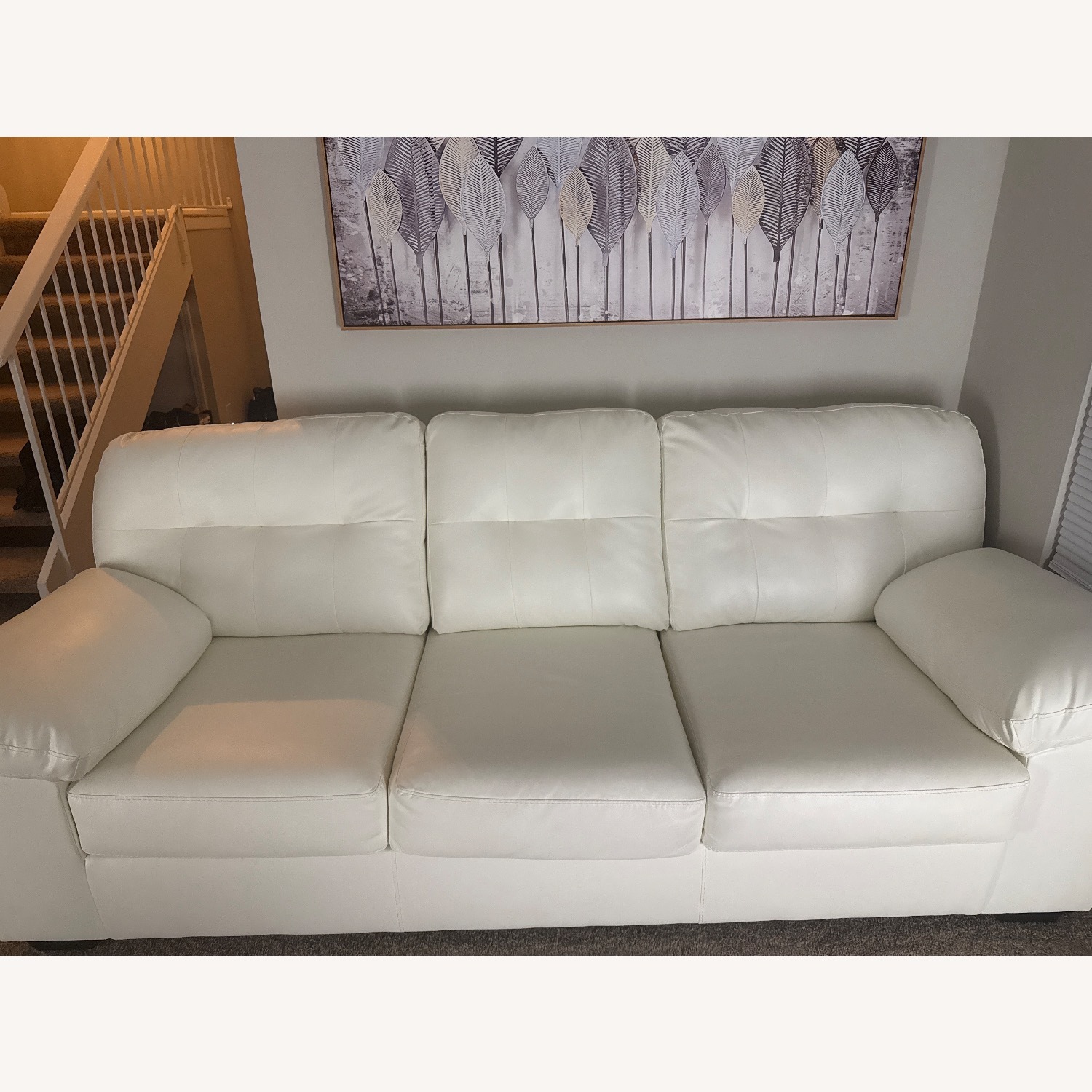 Ashley Furniture Donlen White 3+ Seater Sofa - image-1