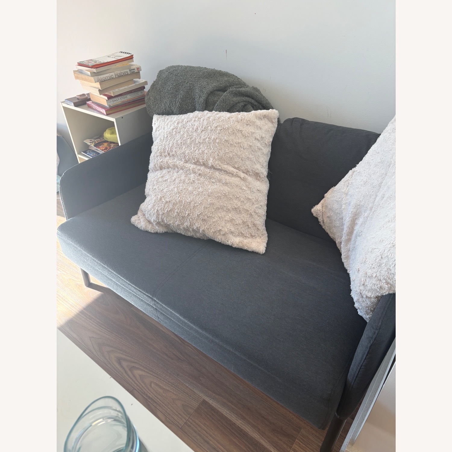 IKEA LINANÄS Blue Fabric Chaise Lounge - image-2