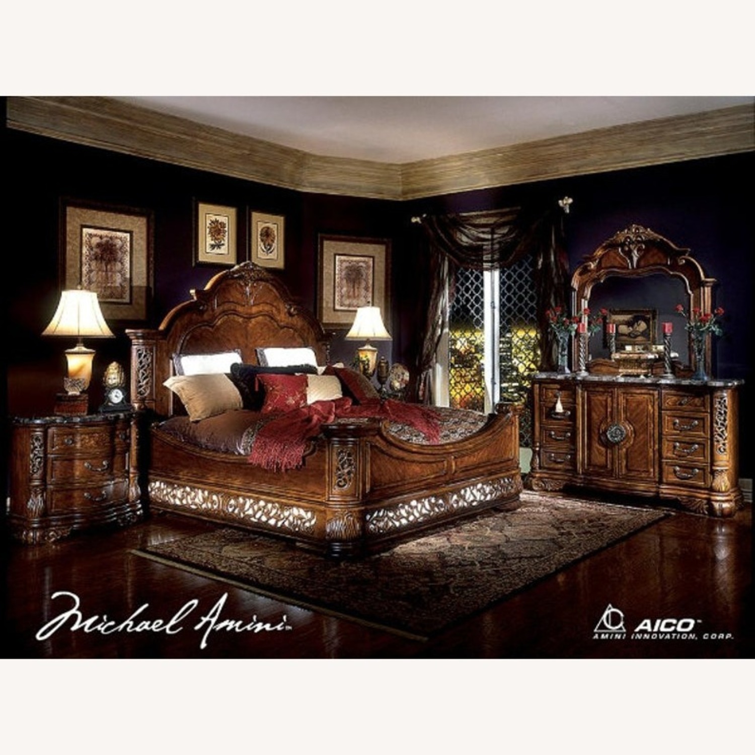 Michael Amini Furniture Designs King Bed - image-1