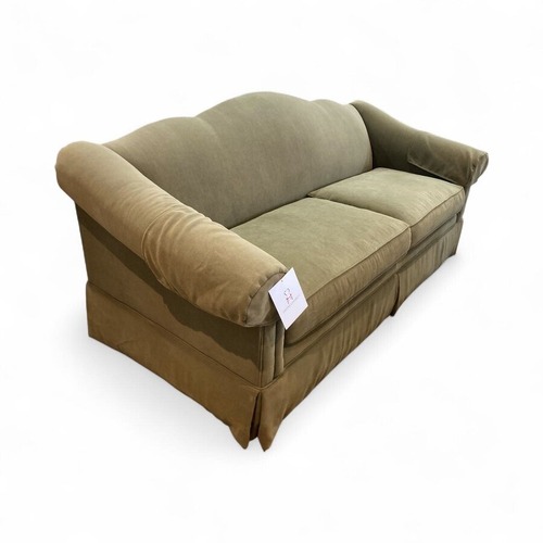 Used Drexel Heritage Fabric Skirted 2-Cushion Sofa for sale on AptDeco