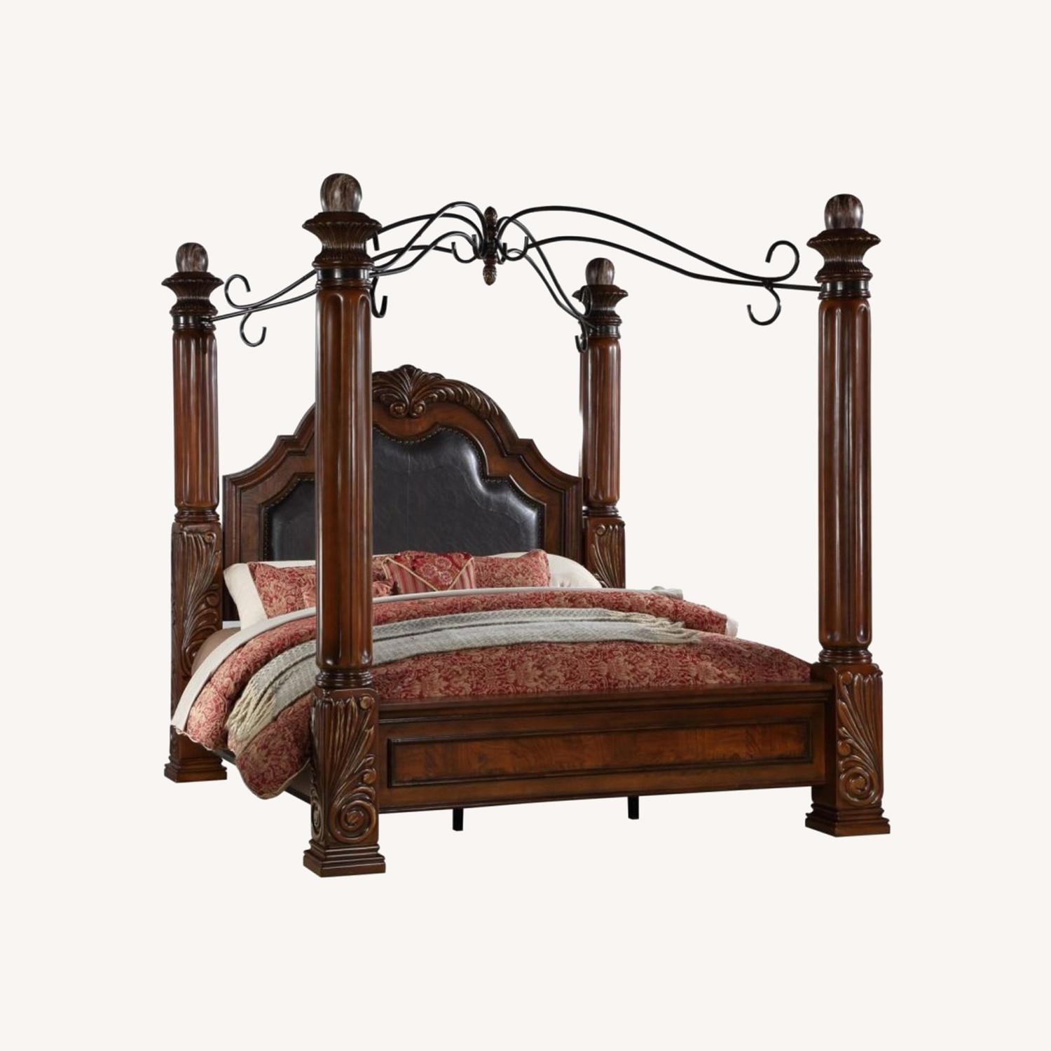 King Canopy Bed 4 Poster - image-0
