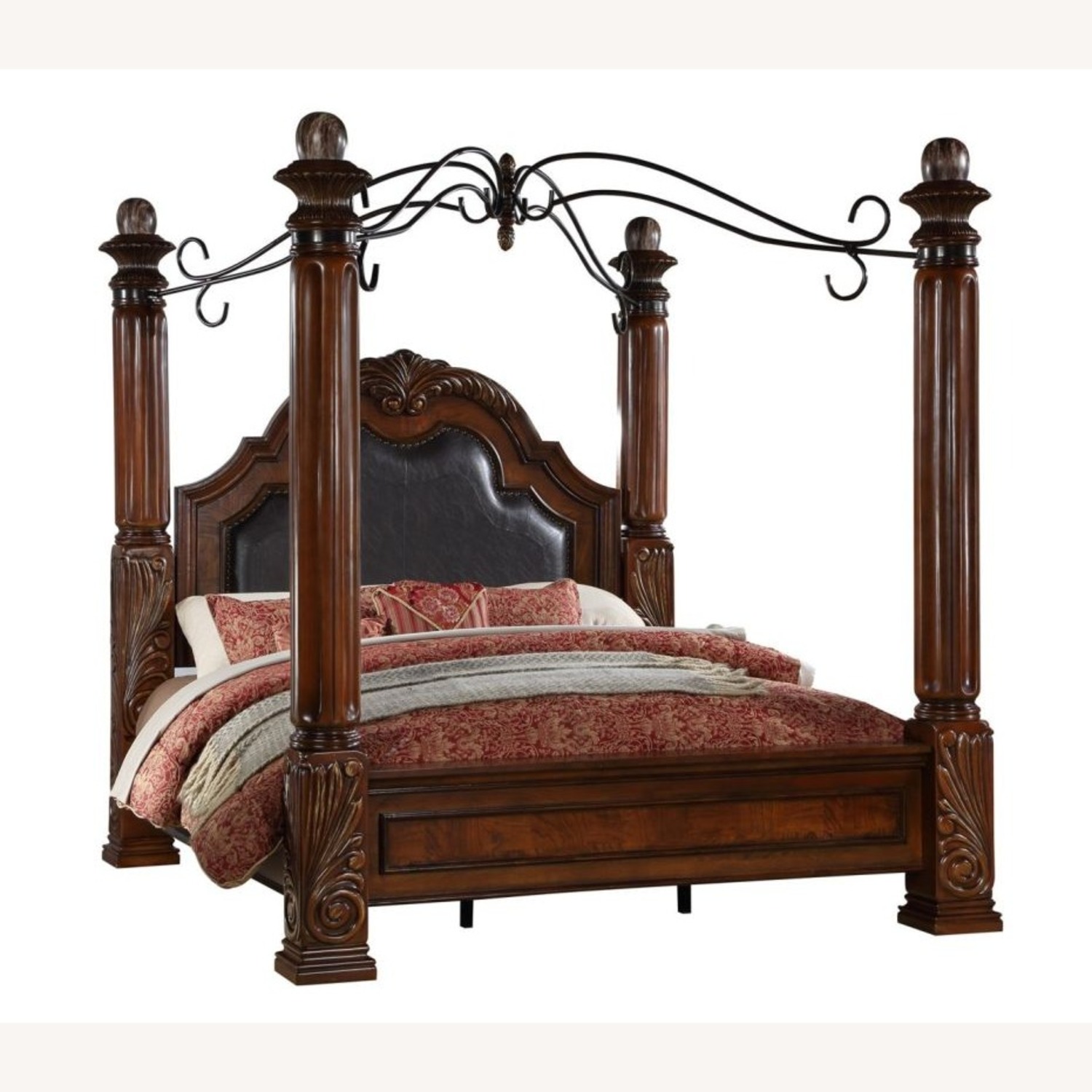 King Canopy Bed 4 Poster - image-2