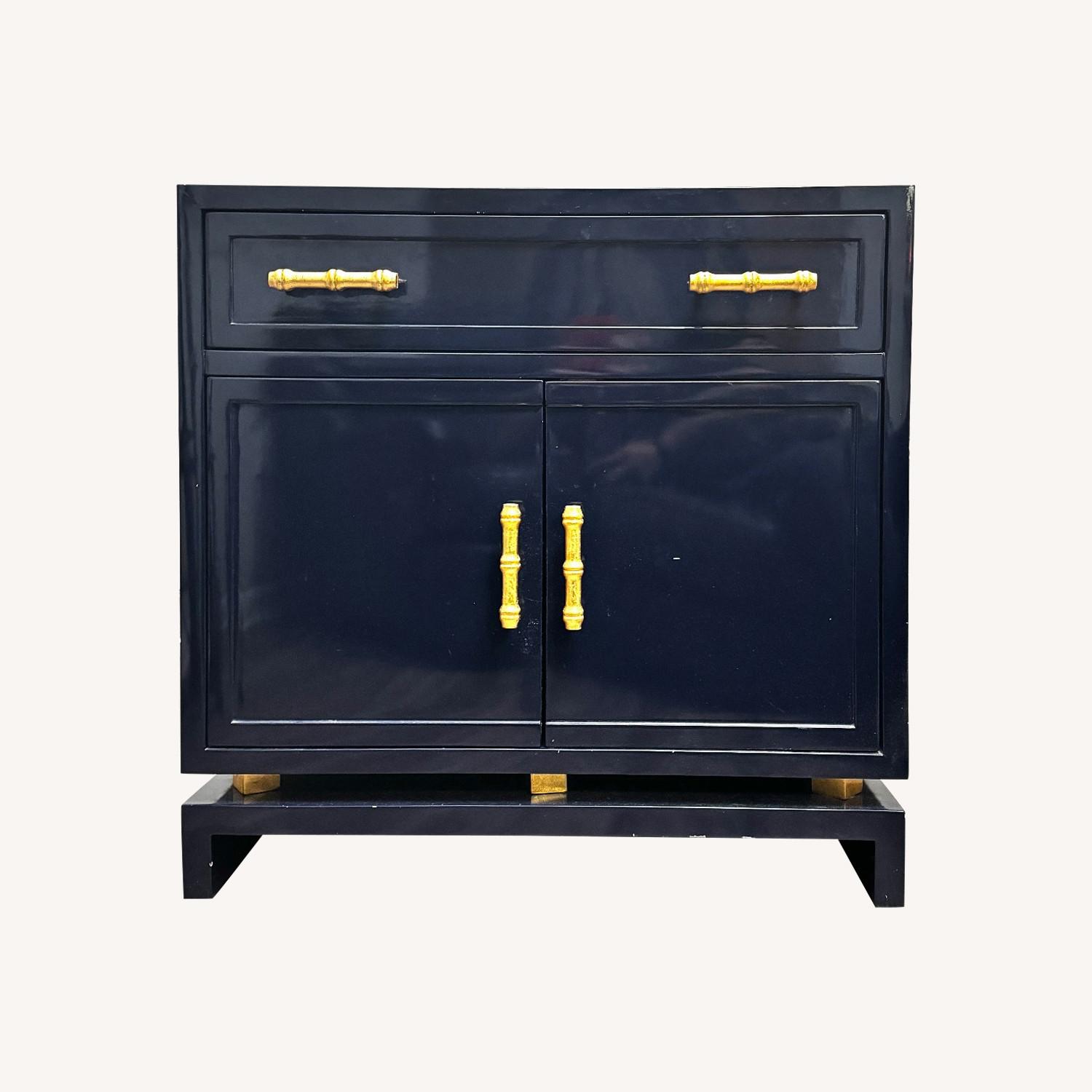 Marcus NVY Lamp Table by Worlds Away - image-0