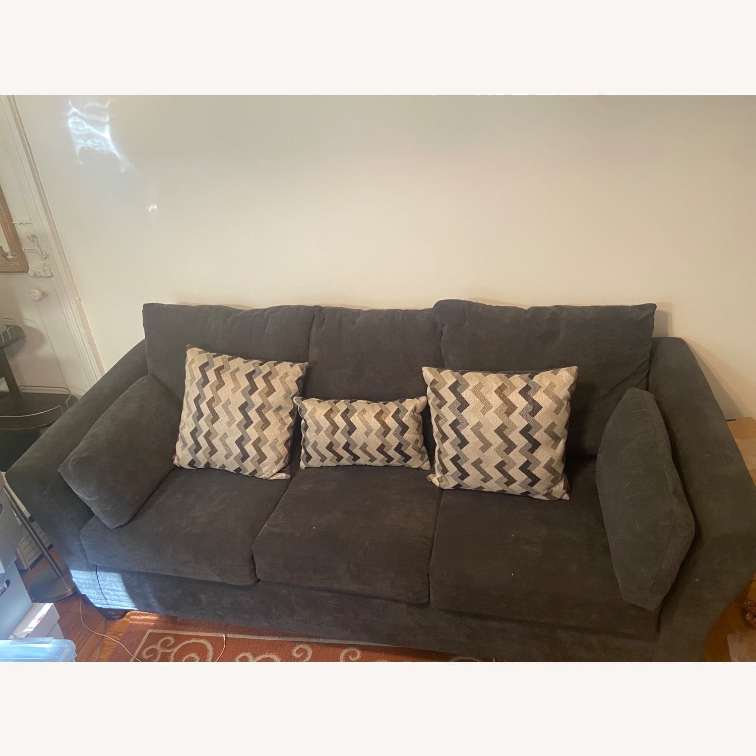 Light Gray Polyurethane 3+ Seater Sofa - image-2