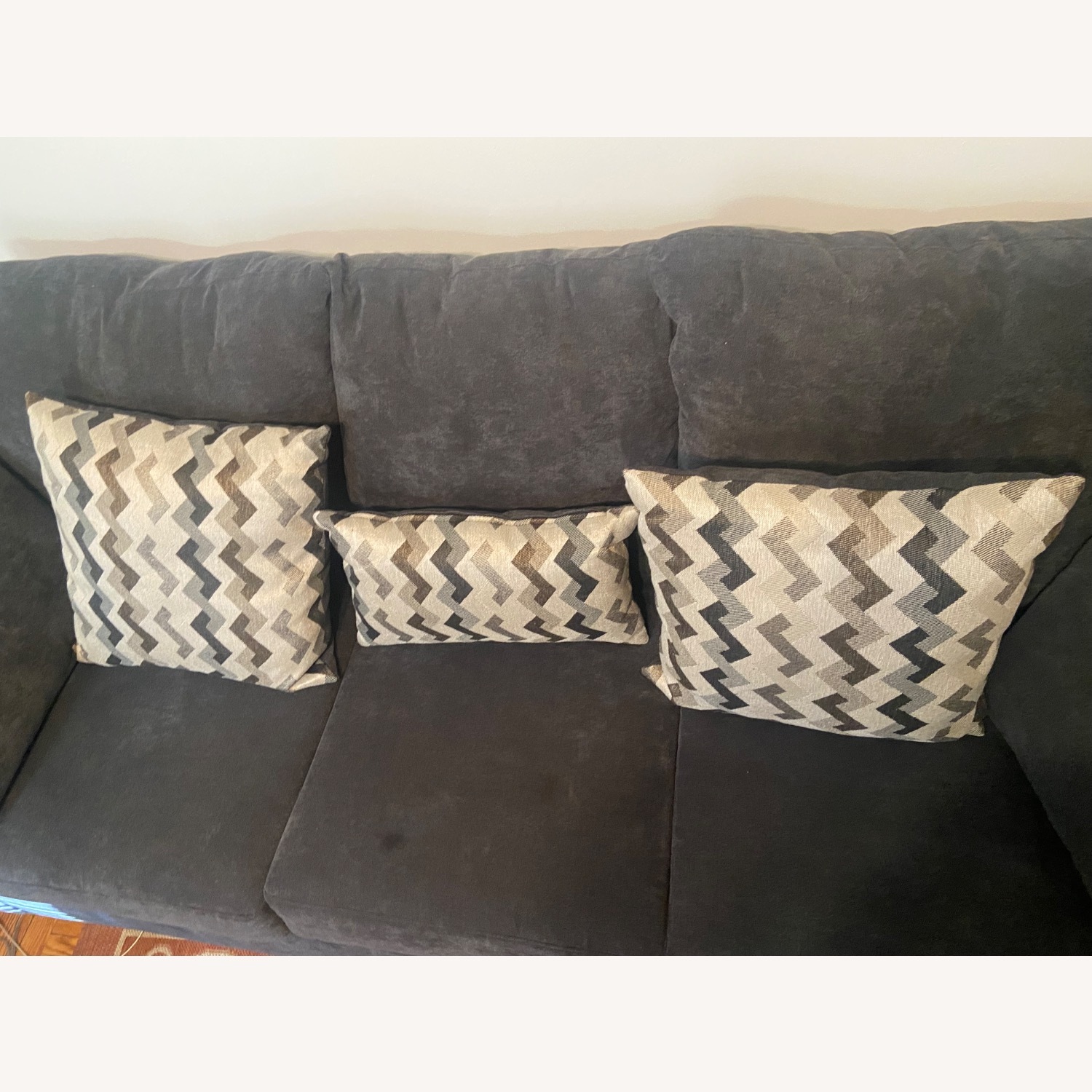 Light Gray Polyurethane 3+ Seater Sofa - image-4