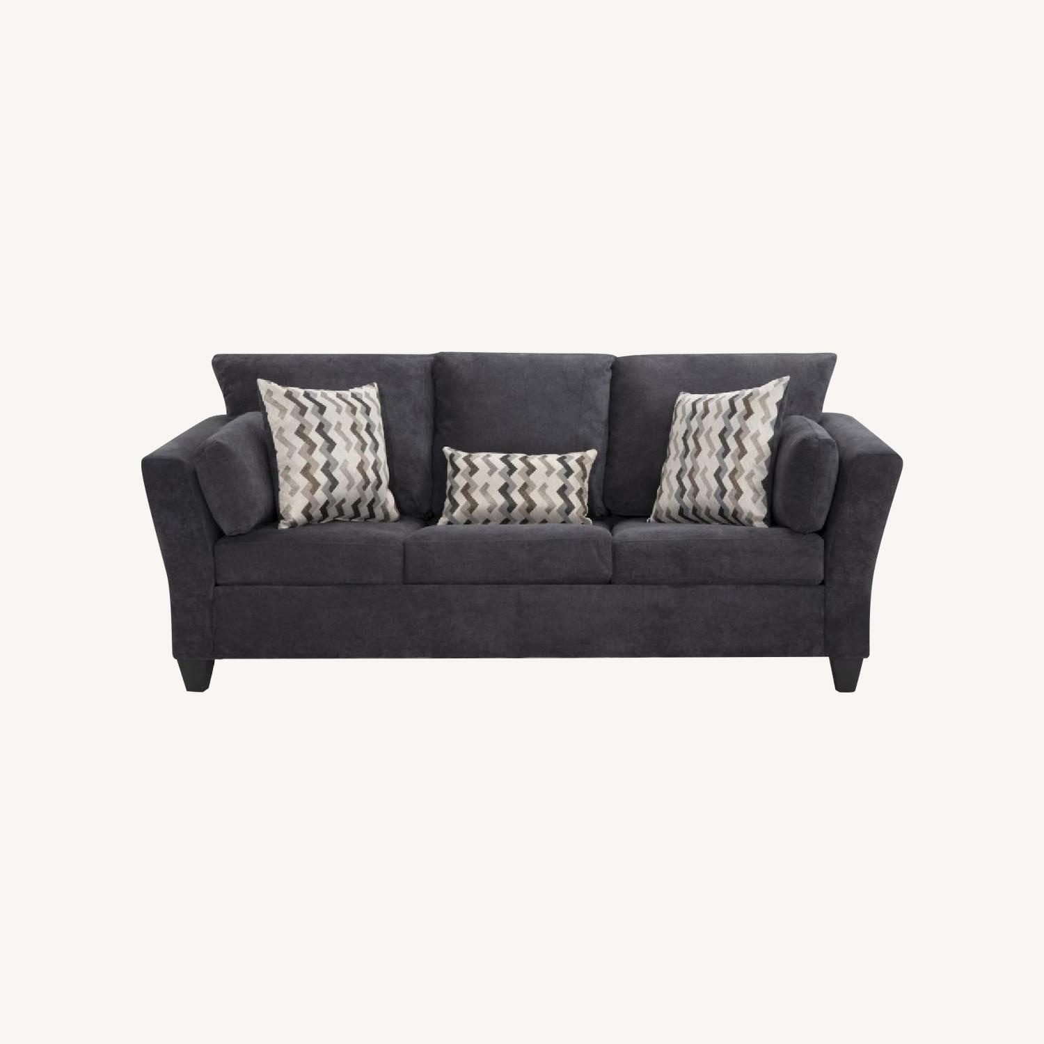 Light Gray Polyurethane 3+ Seater Sofa - image-0