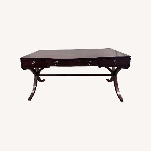Used Dark Brown Wood Desk for sale on AptDeco