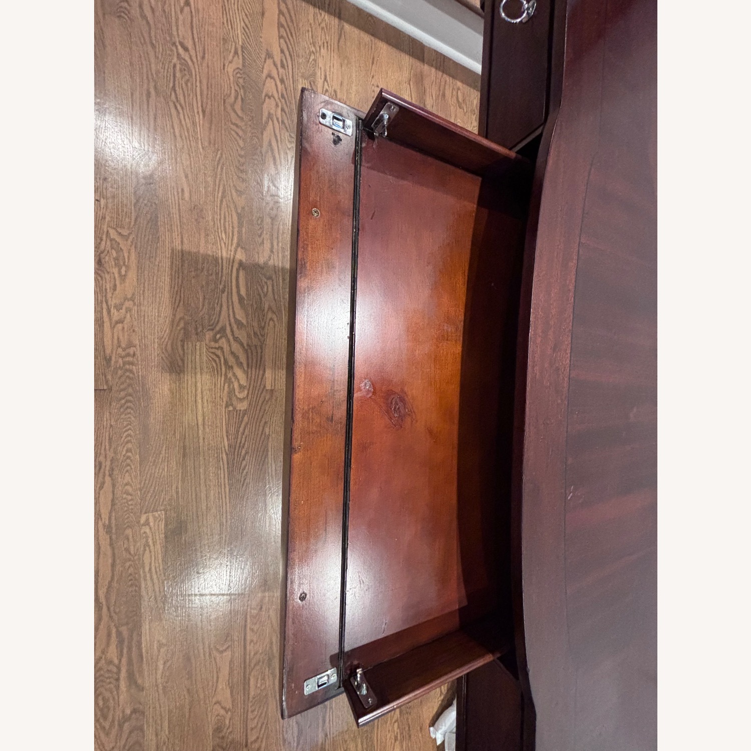 Dark Brown Wood Desk - image-8