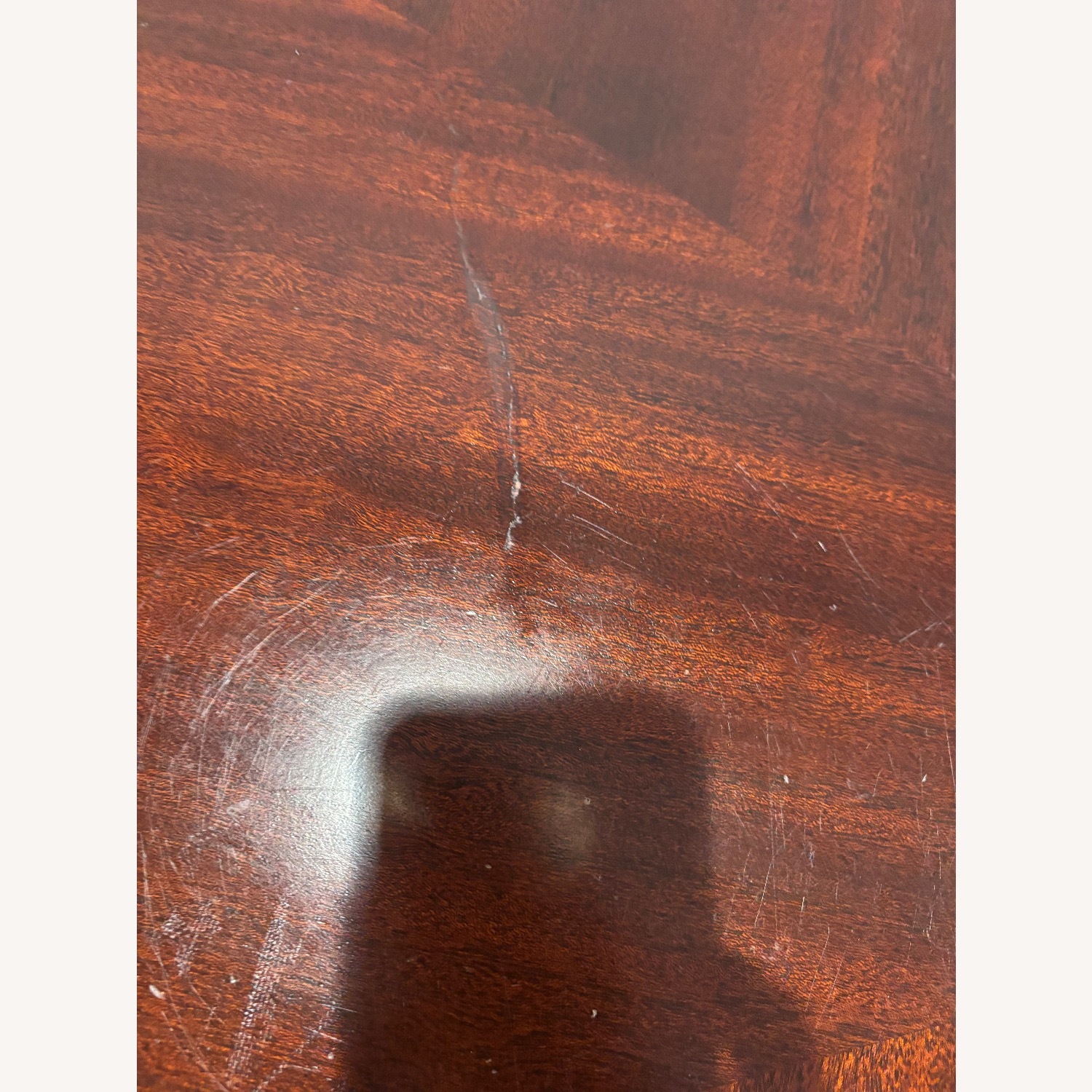 Dark Brown Wood Desk - image-6