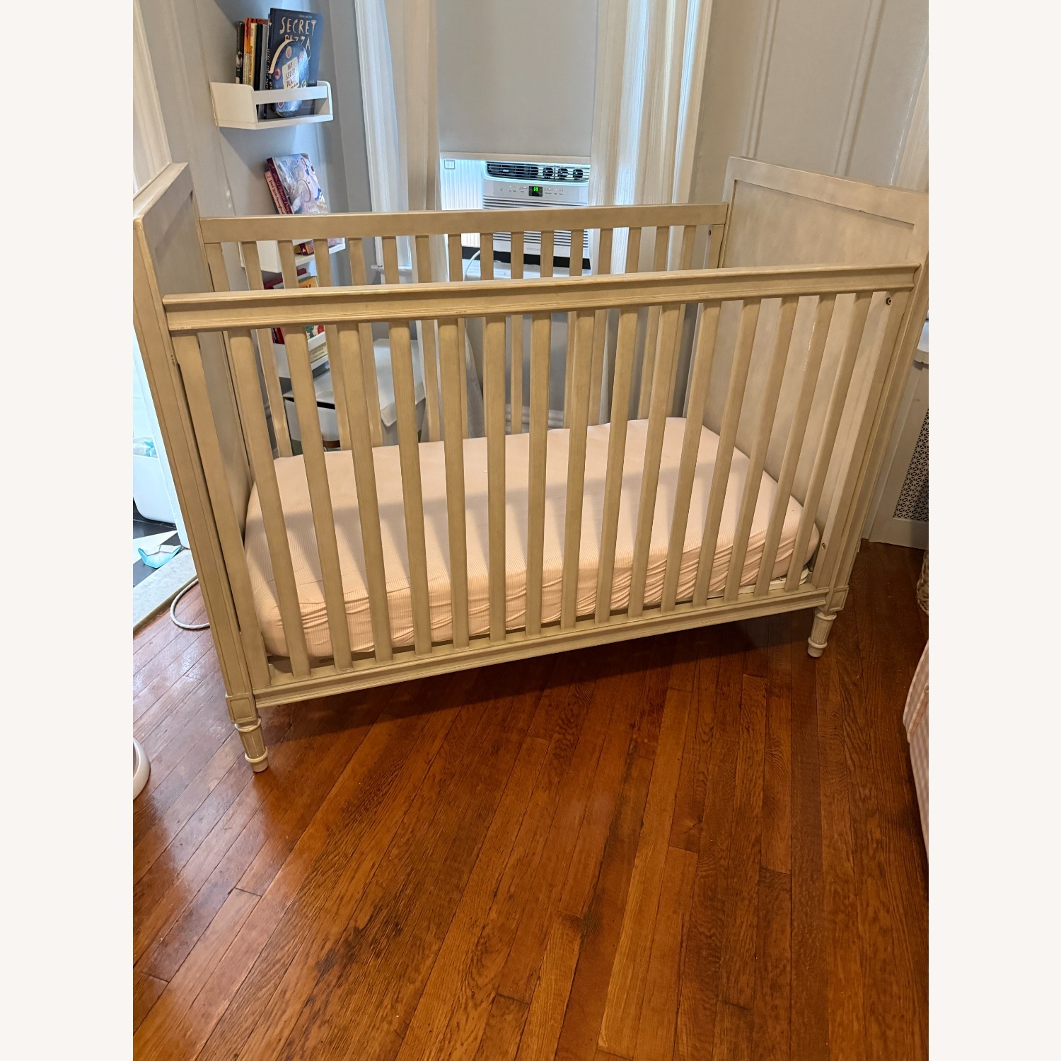Restoration Hardware Baby & Child Marcelle Light Gray Crib - image-1