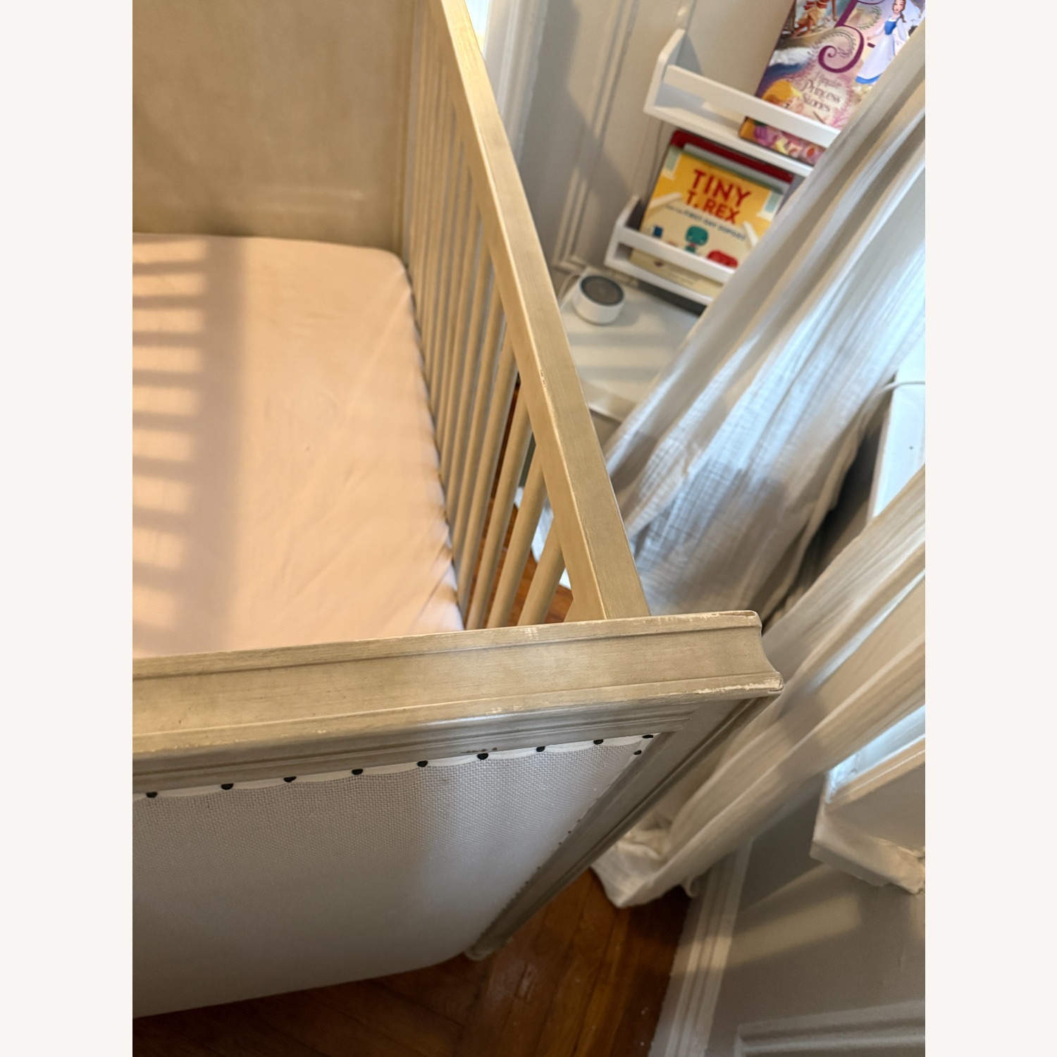 Restoration Hardware Baby & Child Marcelle Light Gray Crib - image-4