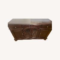 Macy's Daria Dark Brown Wood Sideboard