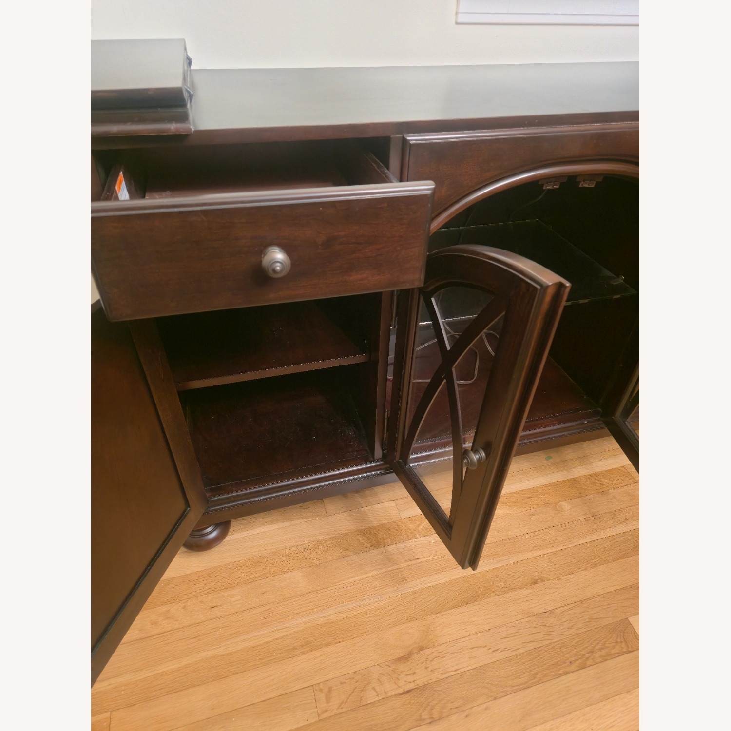 Macy's Daria Dark Brown Wood Sideboard - image-6