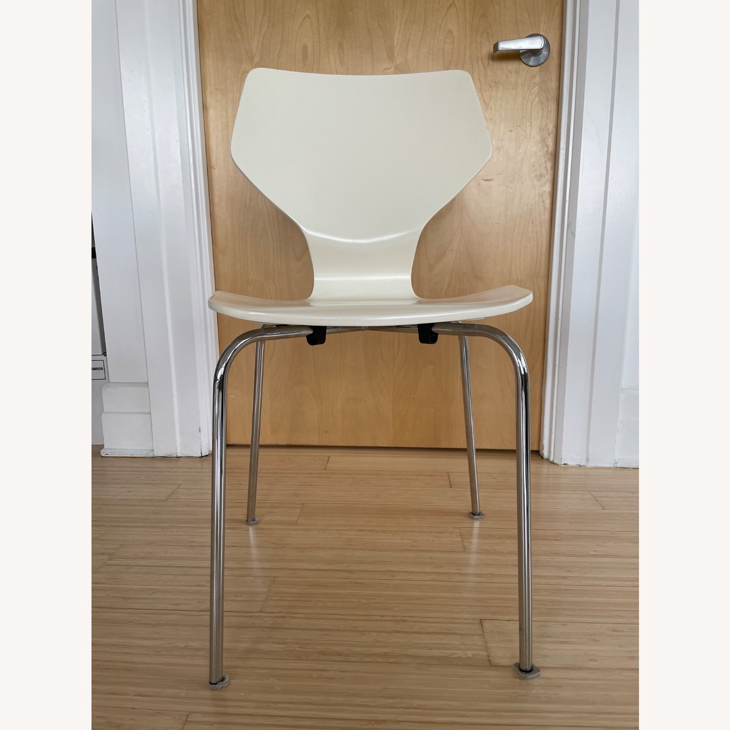Room & Board Pike White Dining Chairs - image-1