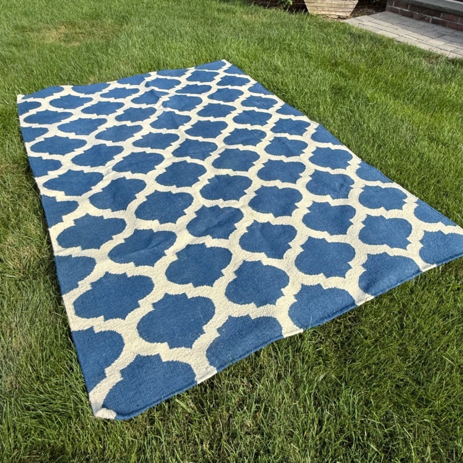 IKEA Blue Area Rug 5' x 8' - image-3