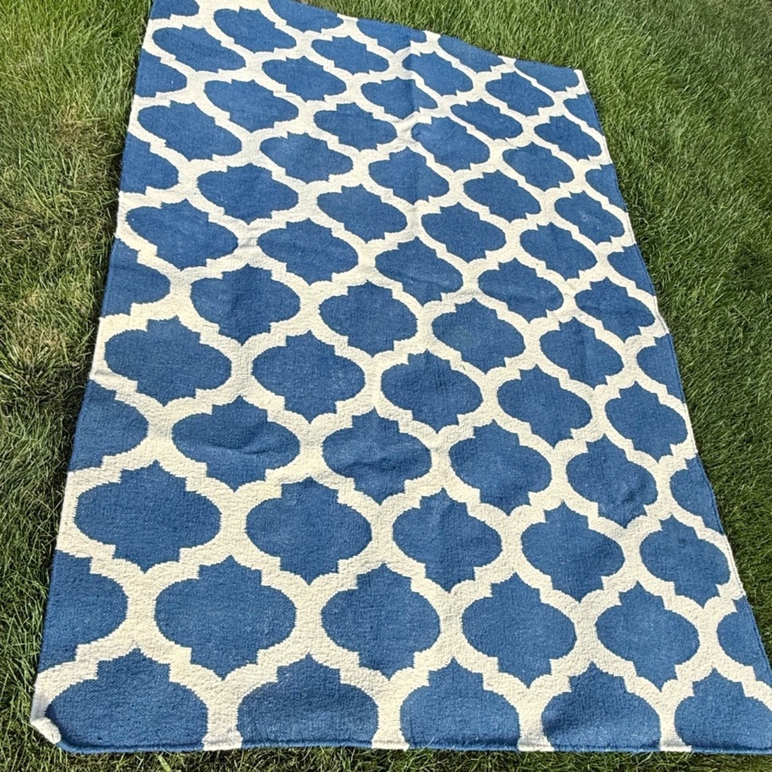 IKEA Blue Area Rug 5' x 8' - image-4
