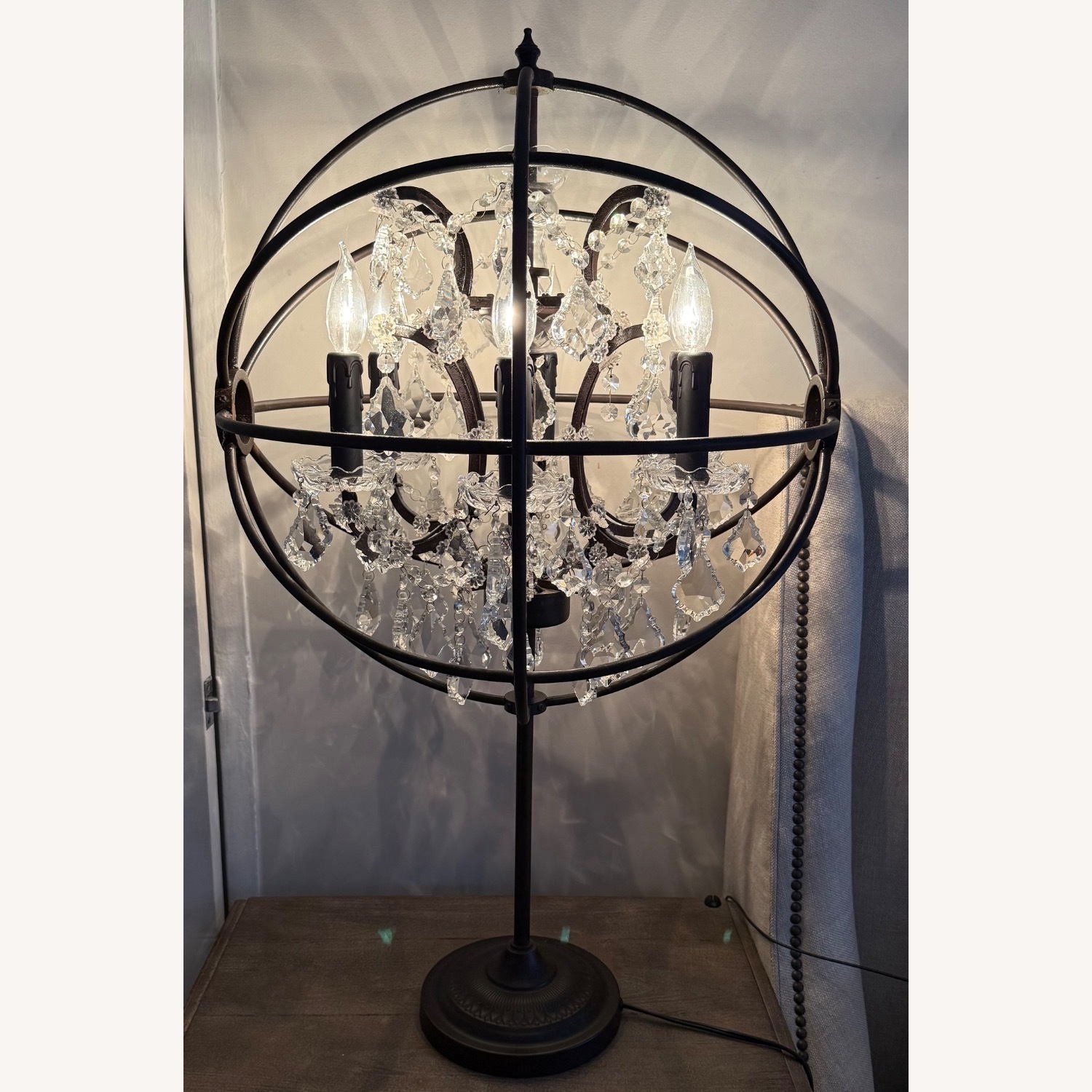 Restoration Hardware Foucaults Crystal Table Lamp - image-4
