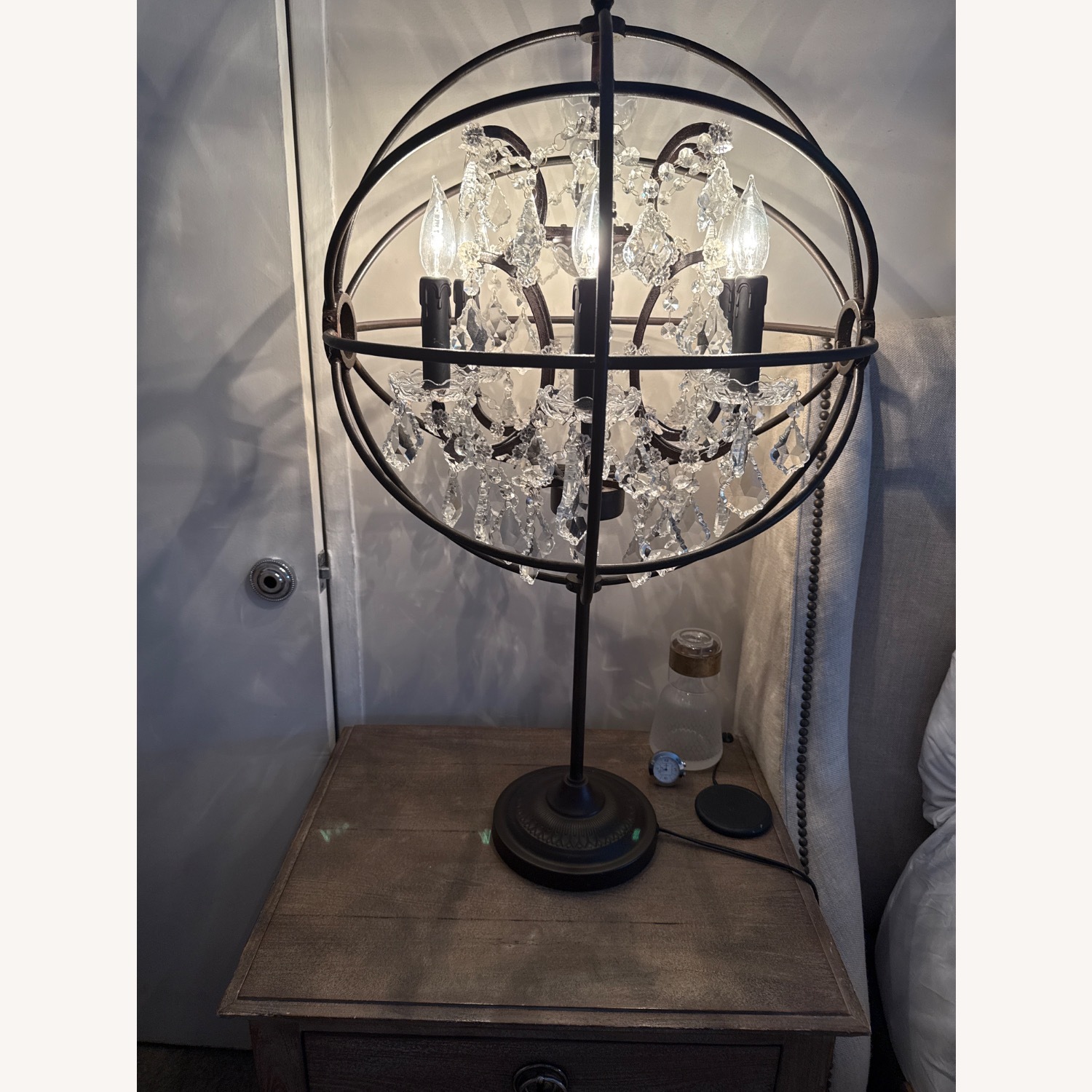 Restoration Hardware Foucaults Crystal Table Lamp - image-3