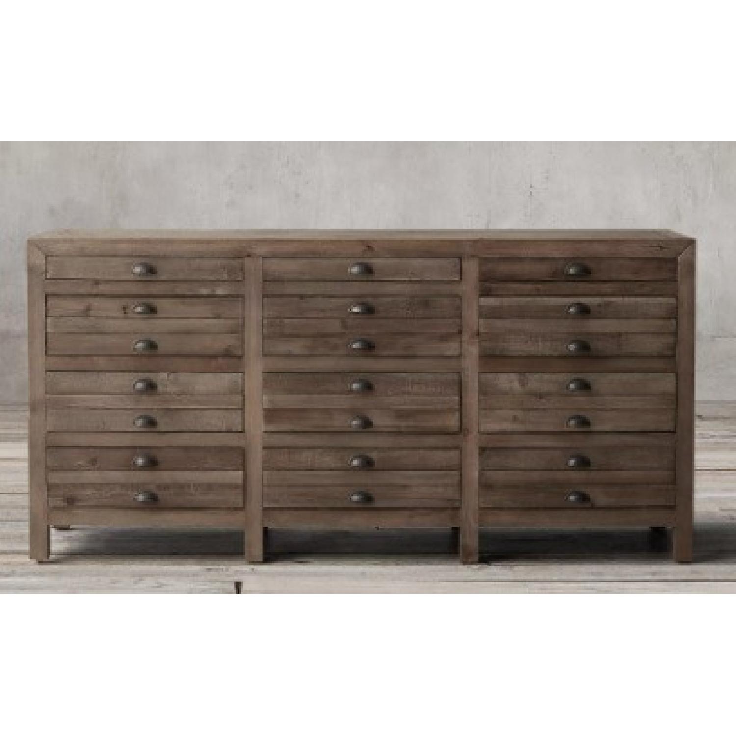 Restoration Hardware Printmaker’s Media Console - image-0
