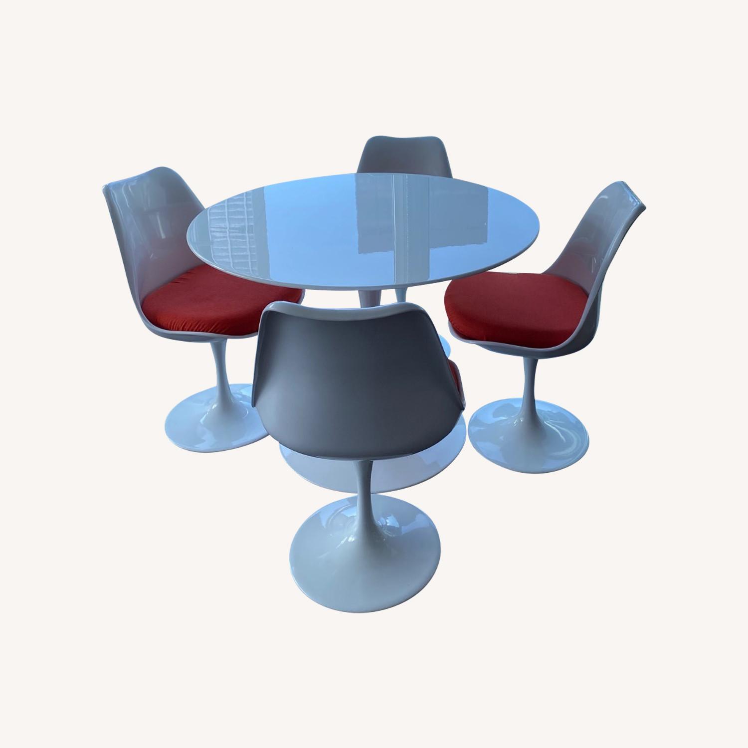 Tulip Table White Dining Table + Chairs - image-0
