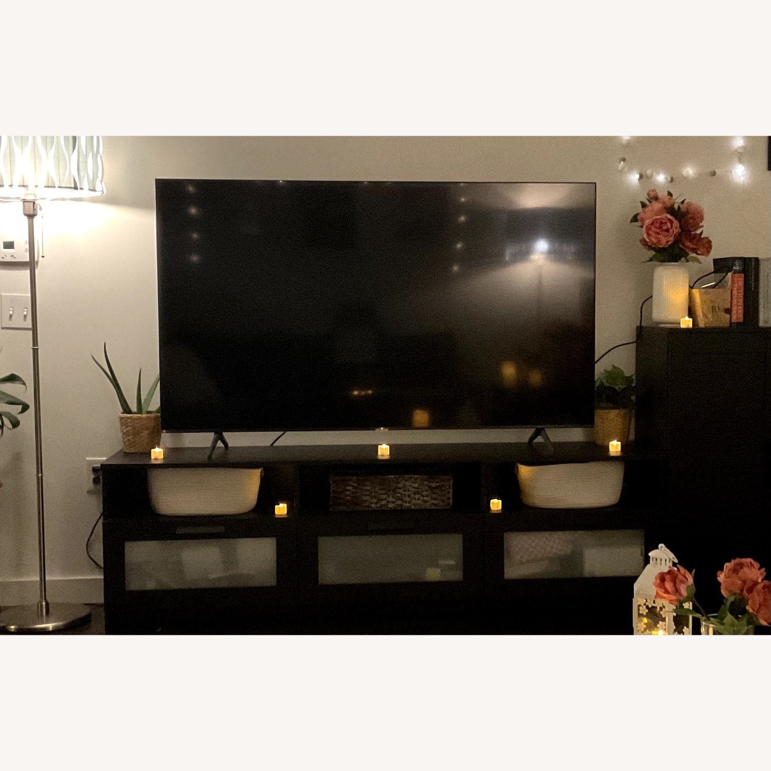 IKEA Brimnes Black Wood Media Storage - image-3