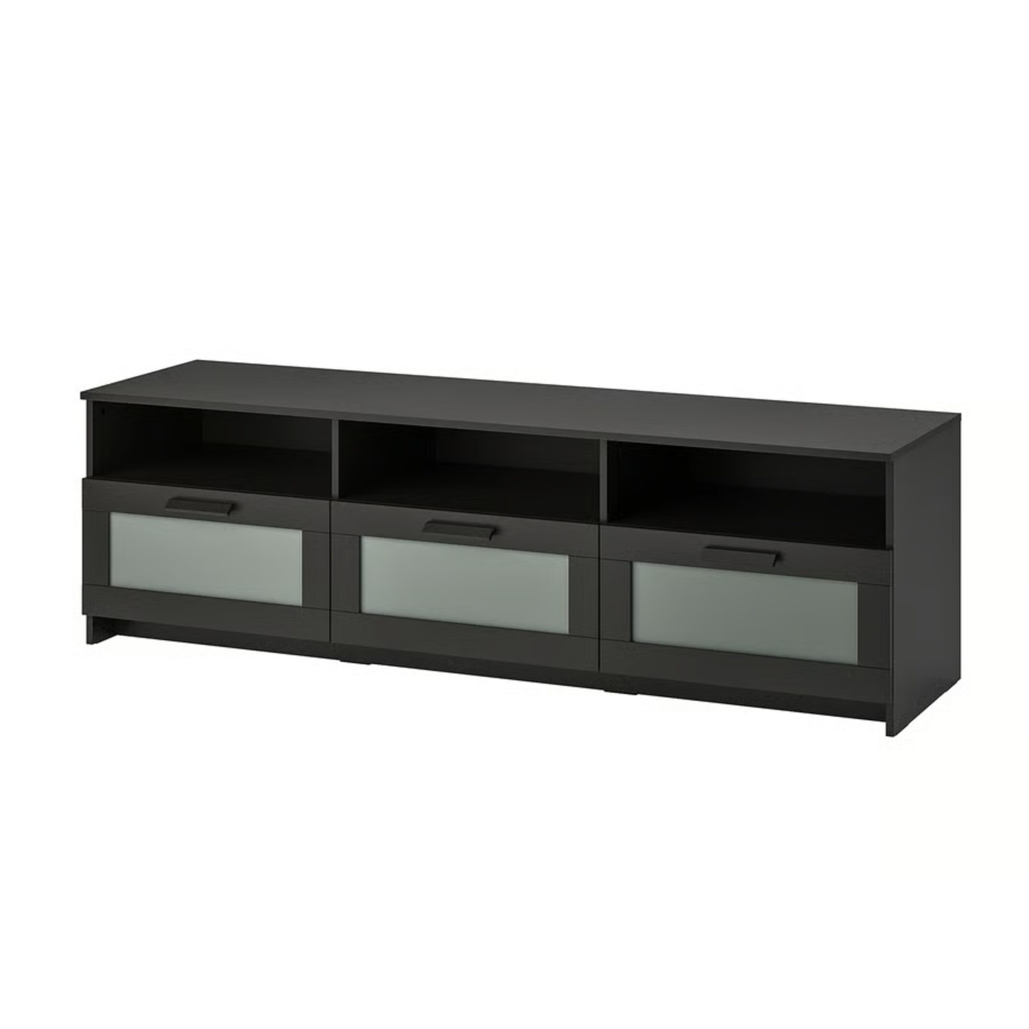 IKEA Brimnes Black Wood Media Storage - image-4