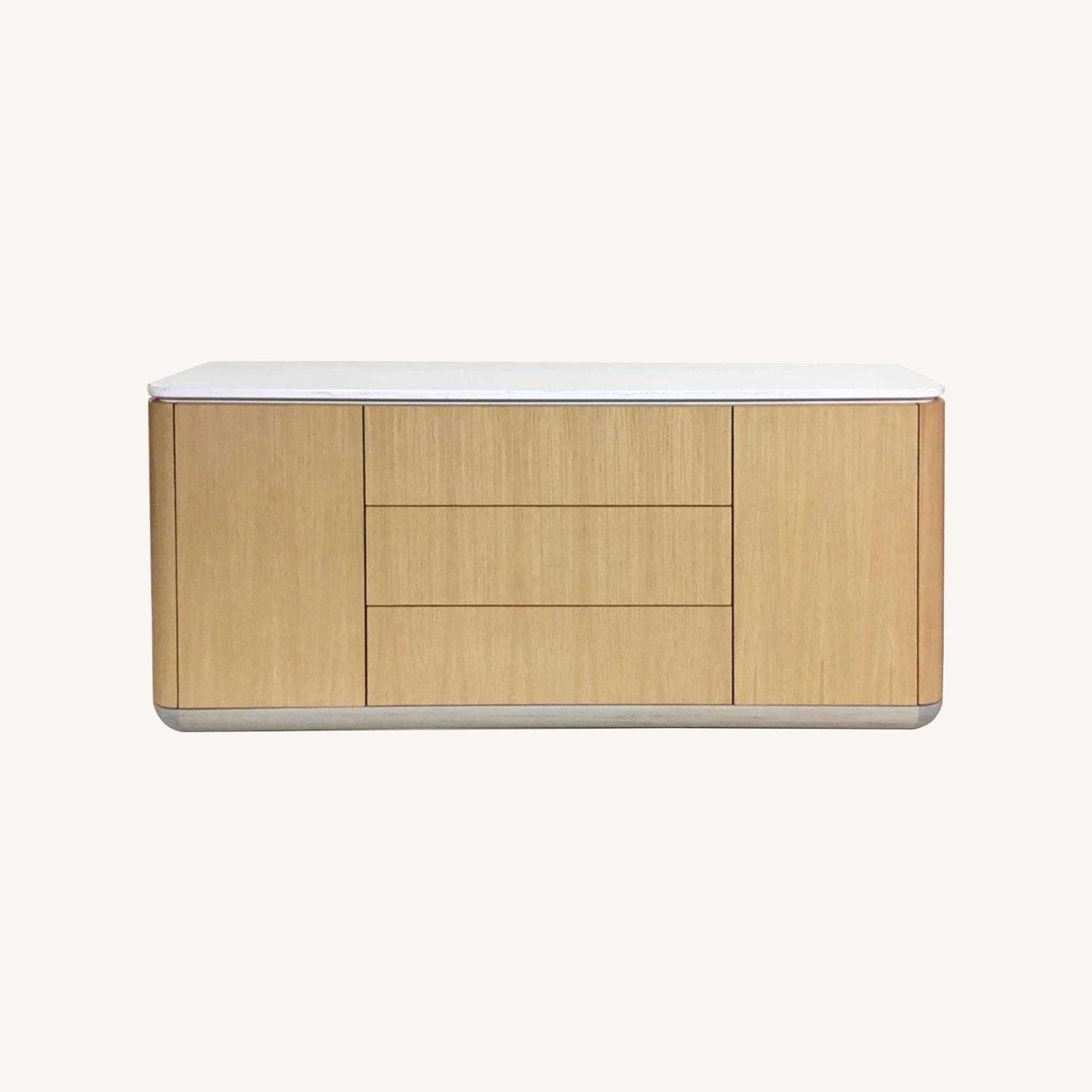 Speke Klein Contour Wood Sideboard with Stone Top - image-0