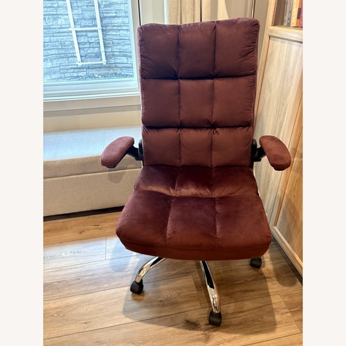 Used Wayfair Purple Fabric Office Chair for sale on AptDeco
