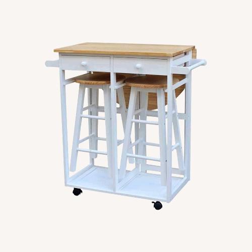 Used Kitchen Island With Stools for sale on AptDeco