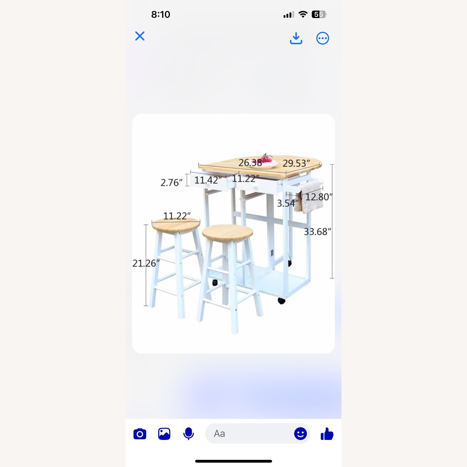 Kitchen Island With Stools - image-3