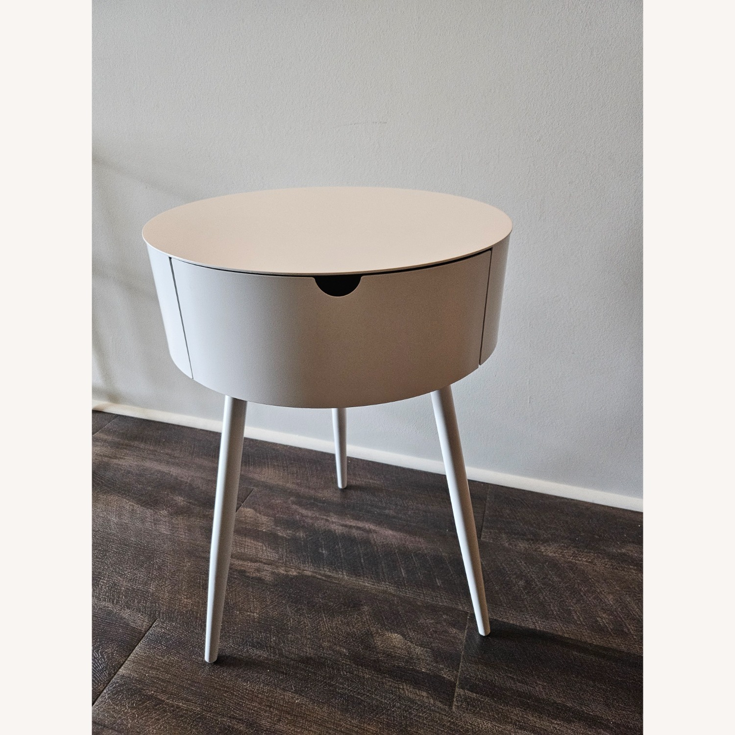 West Elm Mitzi White Metal Side Table - image-1