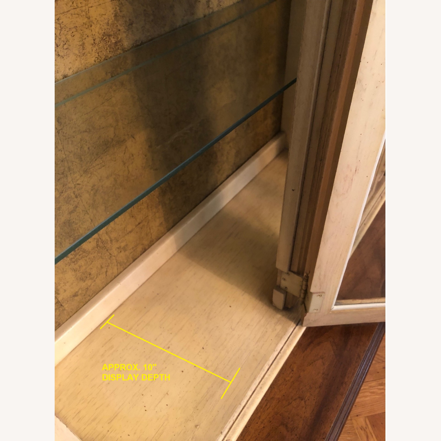 Vintage Carved Wood Lighted China Cabinet Hutch - image-11